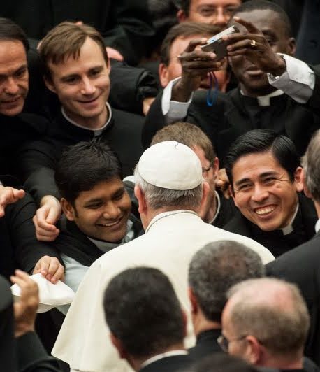 Papa Francisco con Seminaristas